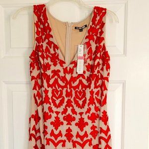 Red and Nude Size 6 Gianni Bini gown